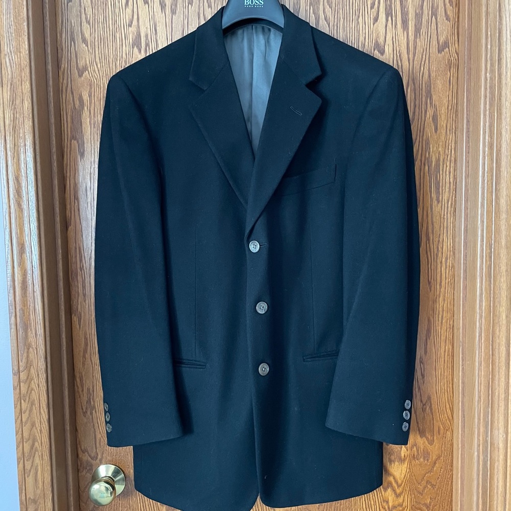 Custom tailored cashmere dinner jacket